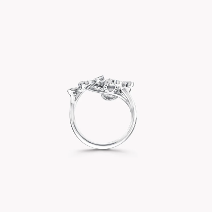Triple Butterfly Silhouette Diamond Ring
